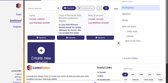 Folder and Tag Slider