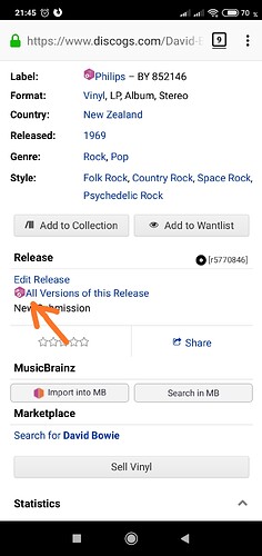 MB release group icon in Discogs release page
