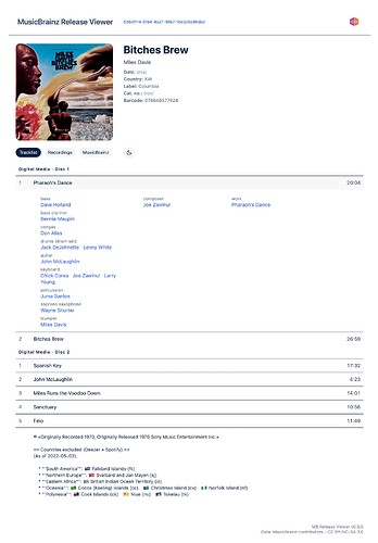 MusicBrainz Release Viewer1