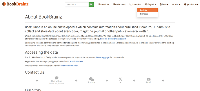 About Page in English